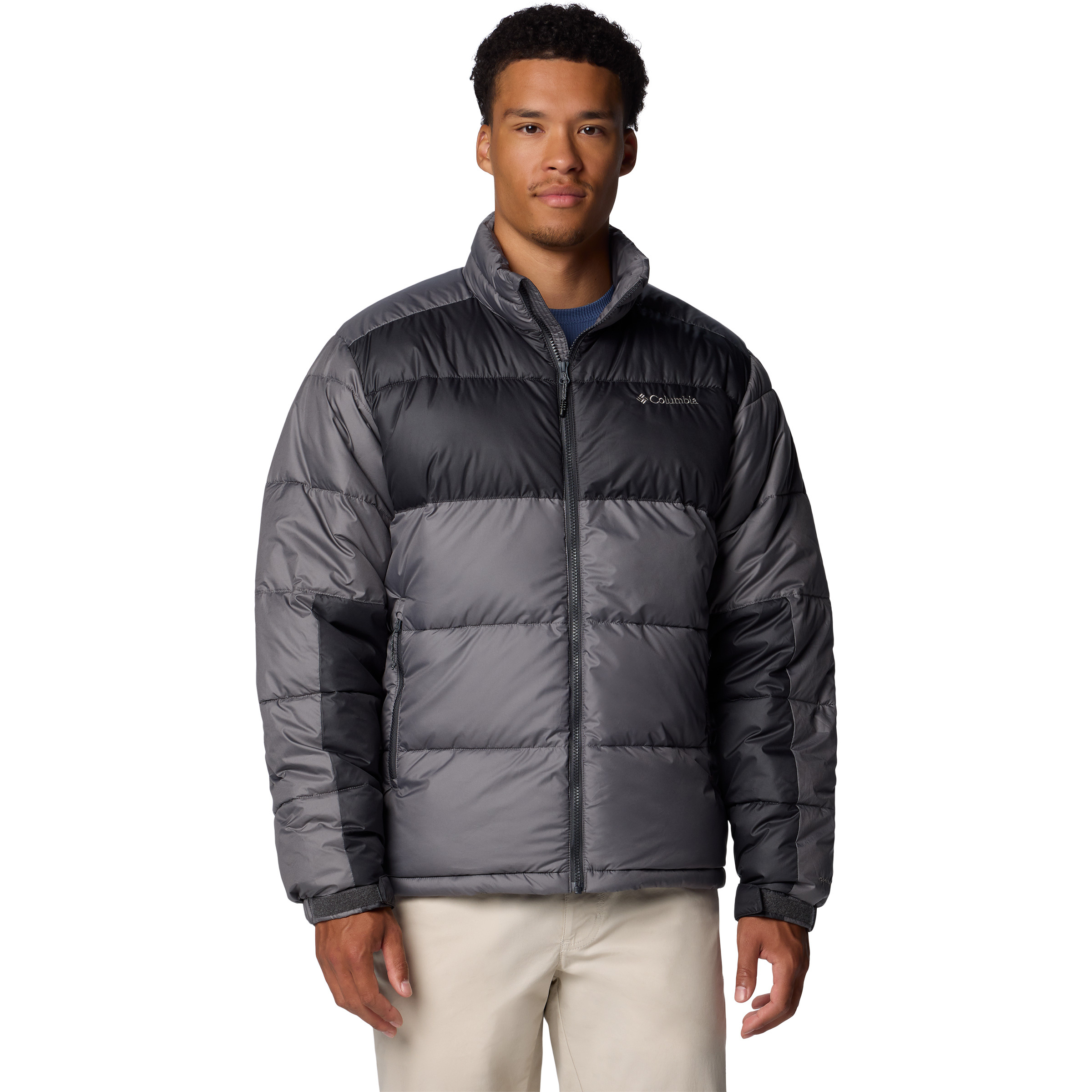 Columbia Pike Lake II Herren Kunstfaserjacke grau Größe XL Trekking Wasserabweisend Wasserabweisend