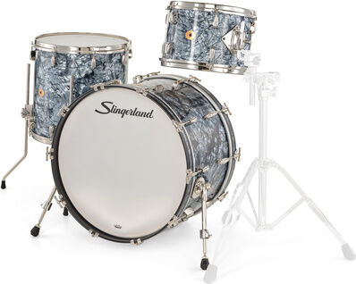 Slingerland "22" Radio King 3pc Kit BDP" Black Diamond Pearl