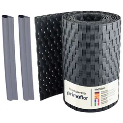 Sichtschutzstreifen POLYRATTAN | Anthrazit | 19x225cm