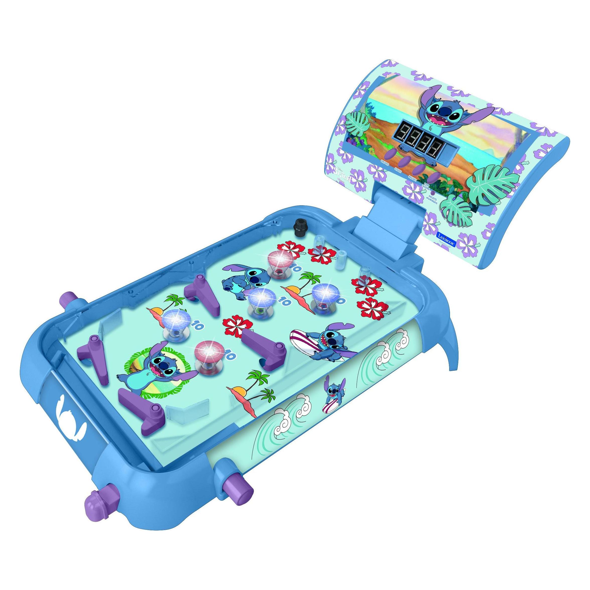 Lexibook Stitch Electronic Pinball with lights & sounds (JG610D) (Multilingual) (JG610D)