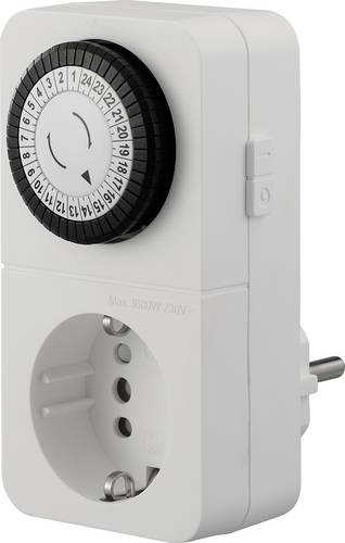 Sygonix SY-6906478 Steckdosen-Timer analog Tagesprogramm 3680W Dauerbetrieb