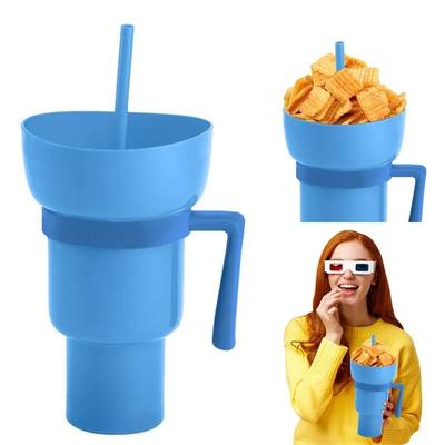 2 In 1 Stadium Tumbler & Snack Cup blue