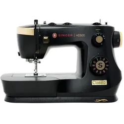 Singer HD500 Symaskine Symaskine HD500 Classic Gold 32 sting, robust, Nähmaschine, Gold