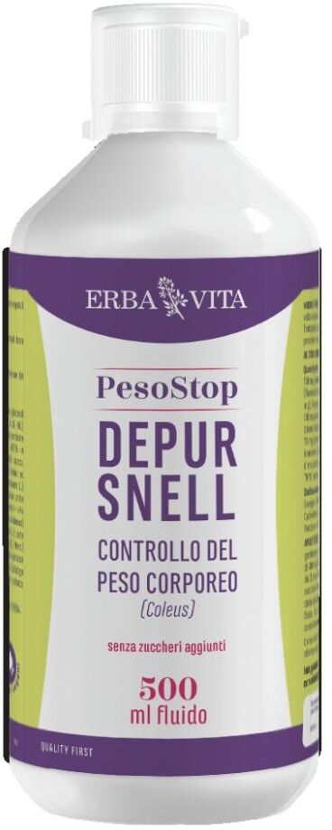 Erba Vita Peso Stop Depur Snell 500 ml - Integratore Alimentare per il Controllo del Peso