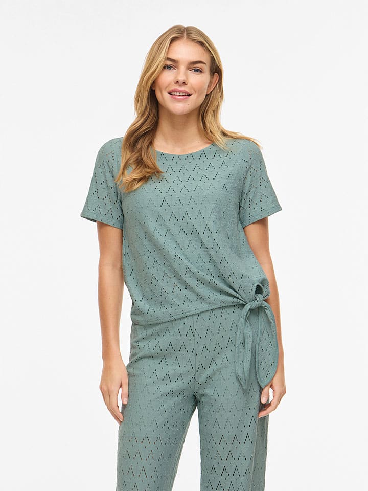 Vila Bluse "Viamalina" in Grün - XS