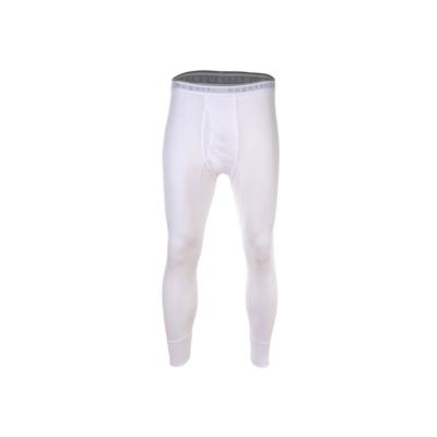 Lange Unterhose BUGATTI "Lange Unterhose Lange Unterhose Feinripp 1er Pack", Herren, Gr. L, weiß, Obermaterial: 100% Baumwolle CO., Unterhosen Lange Unterhose