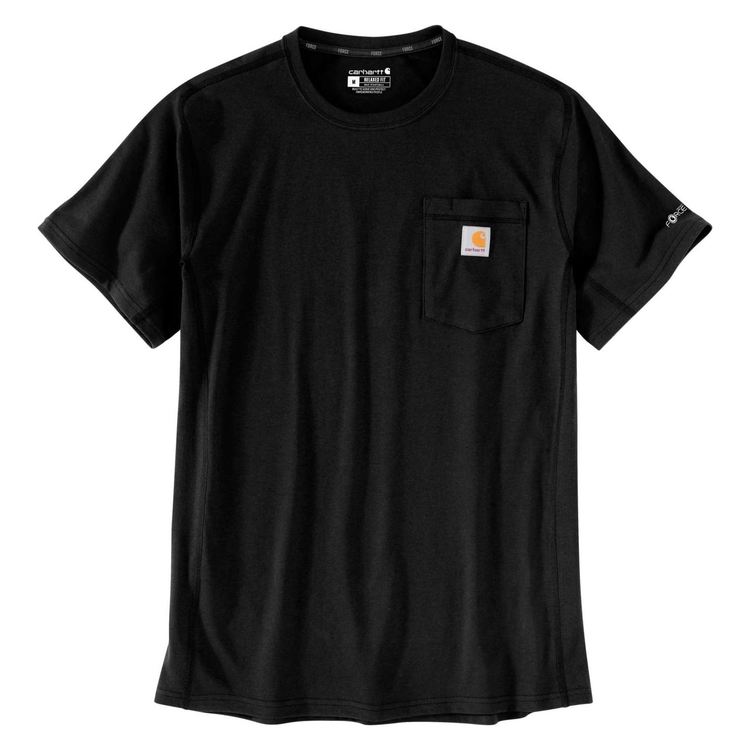 Carhartt Force T-Shirt mit mittlerer Tasche, schwarz (M) (0197219192692)