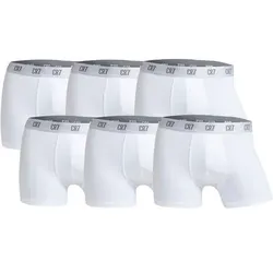 CR7  CR7 Herren Boxer Shorts, 6er Pack - Trunks, Cotton Stretch, Größe XL in Weiß Weiß