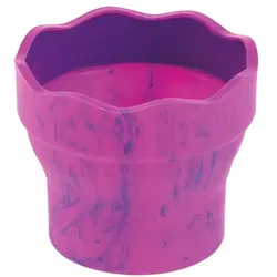 Faber-Castell (Schule) Wasserbecher »Clic&Go« pink marble pink