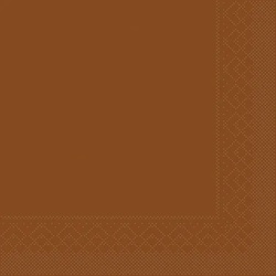 Sovie HOME Serviette in Bronze aus Tissue 33 x 33 cm, 20 Stück - Unifarben Neutral Basic