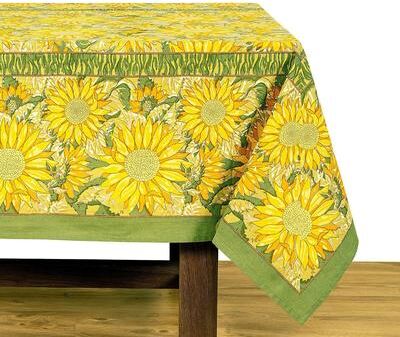 Couleur Nature Sunflower Rectangle Tablecloth