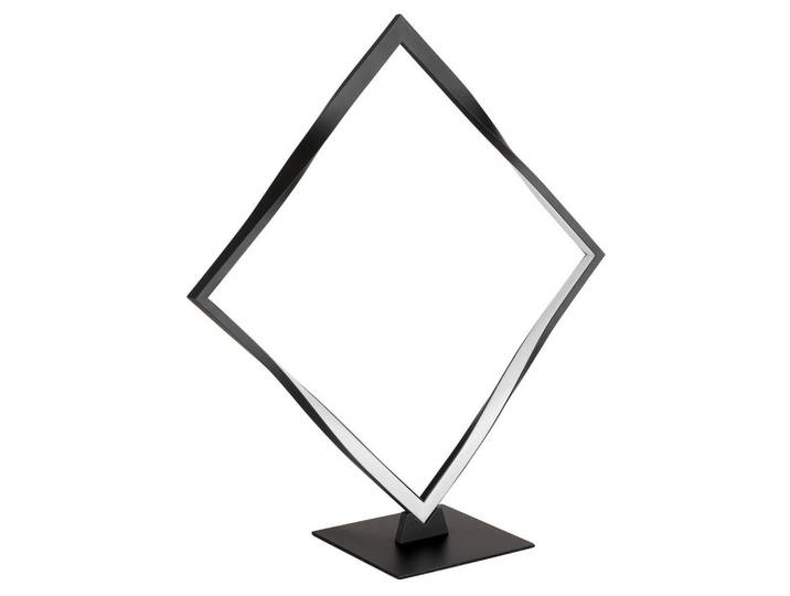 Globo Led-Tischleuchte, Opal, Schwarz, Metall, Kunststoff, 14x44.5x42 cm, Wippschalter, Lampen & Leuchten, Innenbeleuchtung, Tischlampen