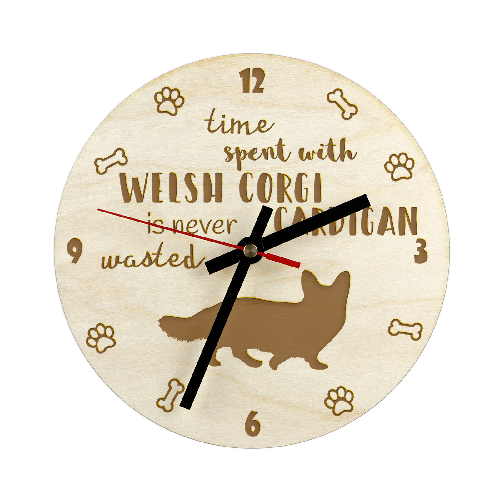 Art-Dog Wandklok Cardigan Welsh Corgi