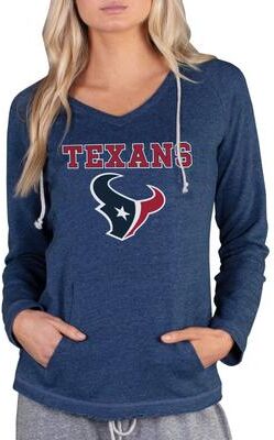 NFL Mainstream Women's Long-Sleeve Hooded Top (Size Small) Houston Texans, Cotton,Polyester,Rayon