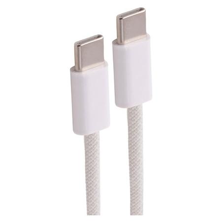 Shiverpeaks --USB-C Ladekabel, 2.0, 60W, weiss, Textil, 0,5m (BS14-21016) (0.50 m, USB 2.0, 60 W) (BS14-21016)