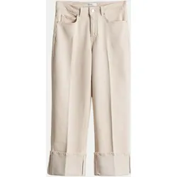 Jeans Corah turn up sleek Beige 38