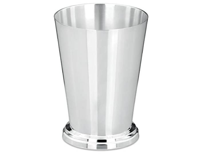 SILBERKANNE SILBERKANNE Becher Vase Hamburg glatt H 14 cm Premium Silber Plated edel versilbert. Cocktail Becher für Mojito, Mint Julep und andere Getränke gut geeignet