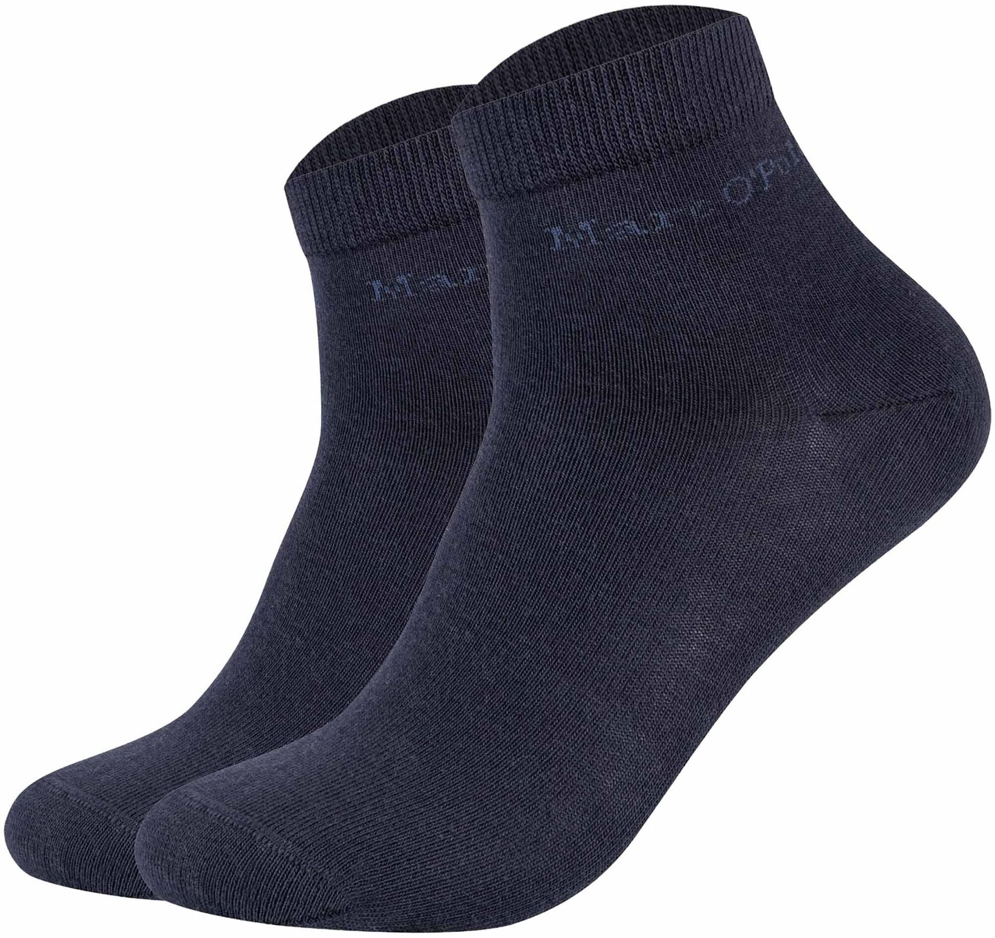 Marc O' Polo Kurzsocken MARC O'POLO "Socken Premium Essentials GOTS Quarters 2er Pack", Herren, Gr. 35-38, blau (dunkelblau), Obermaterial: 80% Baumwolle CO. 18% Polyamid PA. 2% Elasthan EL., Socken Kurzsocken
