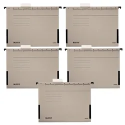 LEITZ Hängetaschen ALPHA 1986 grau - 5 Stück
