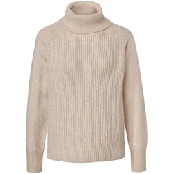 Tchibo - Grobstrickpullover mit Rollkragen - Damen - Gr. XL - beige