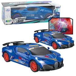 Auto Sport Hindernissensor LED Ball 360° Rotation Lichter Ton Blau