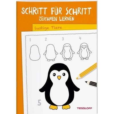 Schritt für Schritt Zeichnen lernen. Lustige Tiere, Taschenbuch von Martina Green, Tessloff Verlag Ragnar Tessloff GmbH & Co. KG, 978-3-7886-4124-5