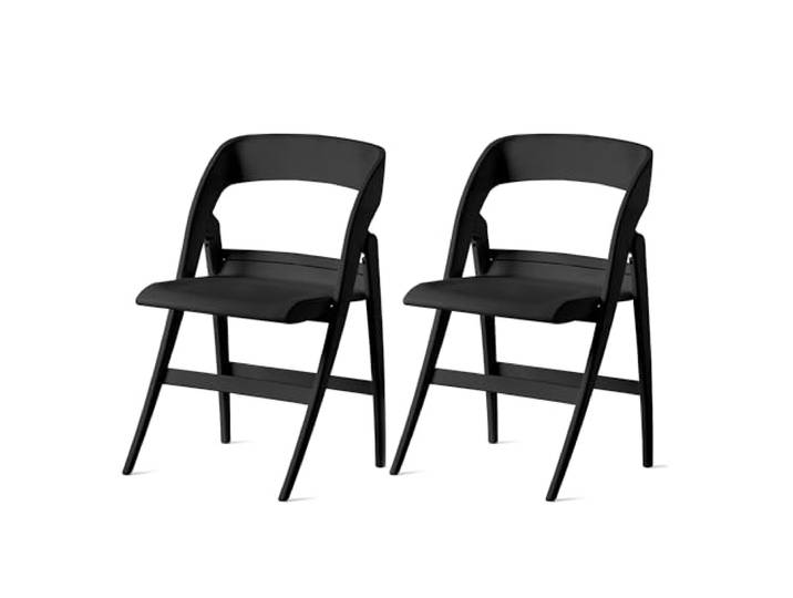 Connubia, 2 CLIKCLAK Stühle aus Polypropylen, Mattschwarz