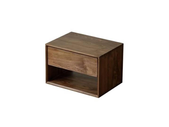 YCCHAH Bett mit Stauraum Nachttisch Aus Holz for Schlafzimmer, Einfacher Kreativer Aufbewahrungsschrank Massivholz Desktop(01)