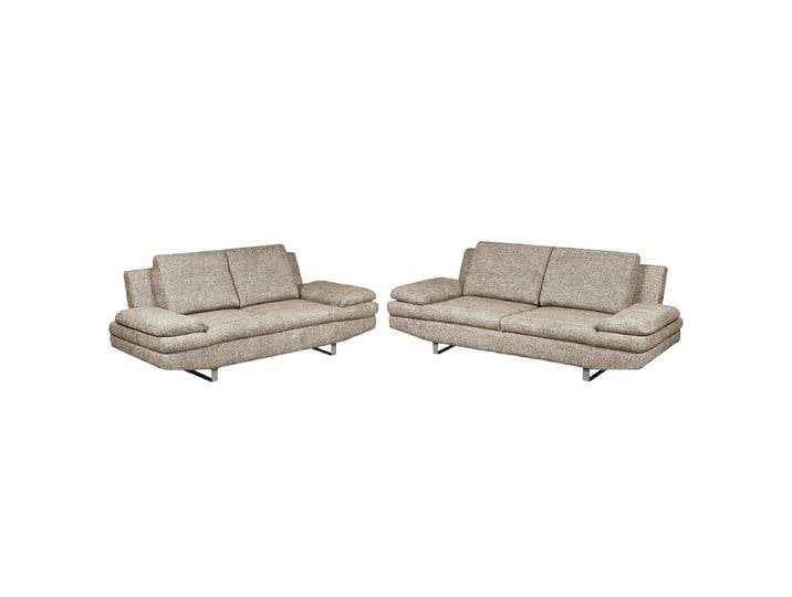 Polstergarnitur 3-2 Braun Strukturstoff Sidonia Modern