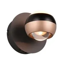 Trio Select LED-Wandleuchte Orbit Alu, Eisen, Stahl & Metall Coffee