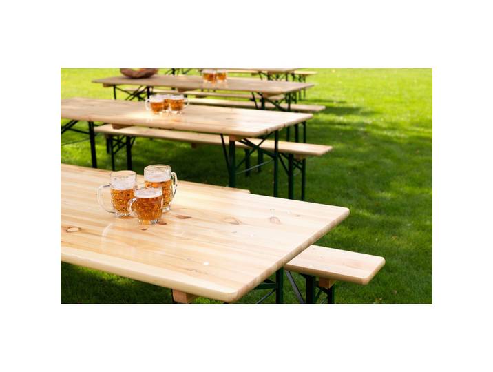 Biertisch Holz/Metall klappbar