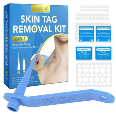 Uplift Picks Auto Skin Tag Removal Kit For Small And Large Skin Tags blue