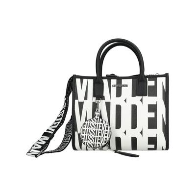 Umhängetasche STEVE MADDEN "STEVE MADDEN Taschen Lederimitat", Damen, Gr. onesize, schwarz-weiß (schwarz), Lederimitat, Taschen Umhängetasche