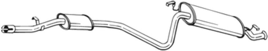 Silencieux Arrière Bosal 287-149