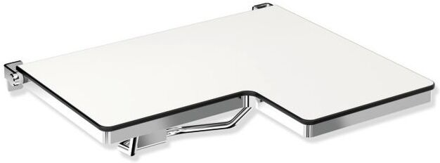 Hewi System 900 Duschklappsitz 900.51.20640 692 x 538 mm, links, L-förmig, poliert