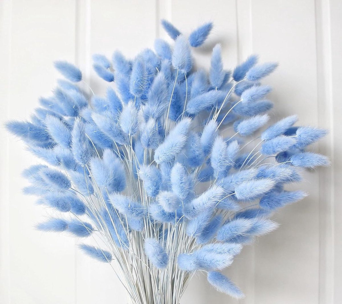 120 stuks Blauw Gedroogd Pampasgras voor Boho Bruiloft Decoratie
