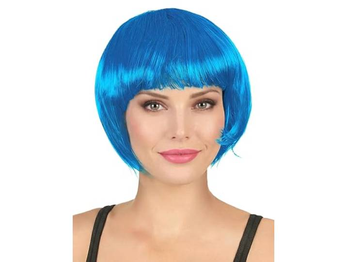DEGUISE TOI - Korte blauwe aqua pruik voor vrouwen
