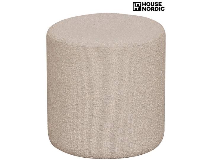 Hocker HOUSE NORDIC EJBY 34x34x36cm stoff beige