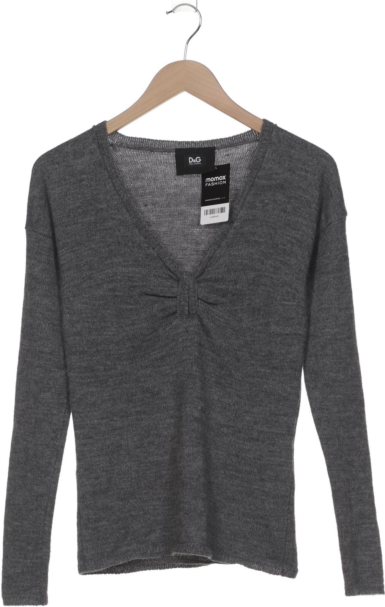 Dolce&Gabbana Damen Pullover, Grau, Gr. EU 34 (IT 40), Synthetik / Alpaka / Wolle - Second Hand