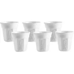 Bialetti Espressobecher-Set 6-tlg. - Porzellan - weiß