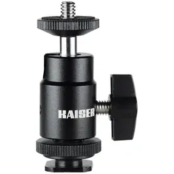 Kaiser Fototechnik Kaiser Kugelgelenk HS, mit Aufsteckfuß und Stativgewinde 1/4""