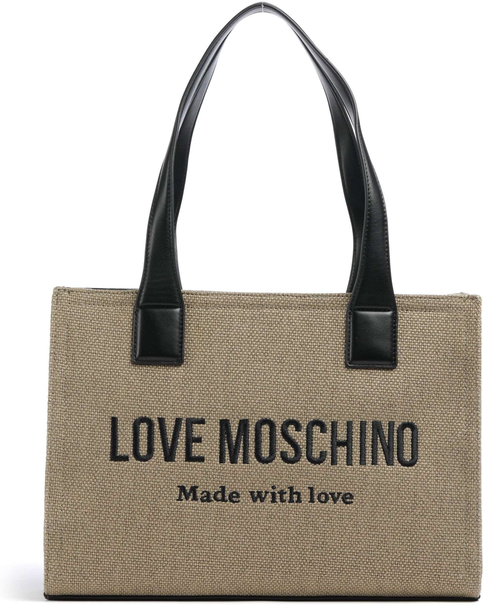 Love Moschino Cargo Canvas Shopper, braun