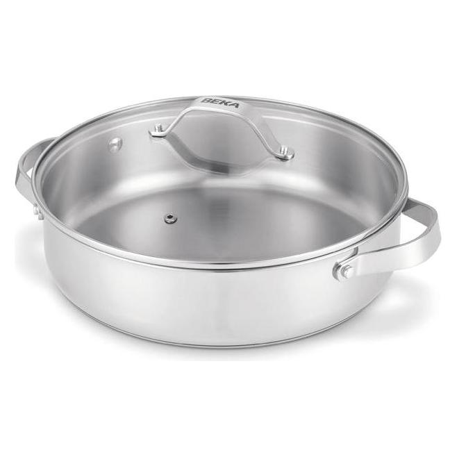 Beka BEKA CICLA Grossraumpfanne mit 2 Griffe und Deckel 28cm (Edelstahl) (45962467)