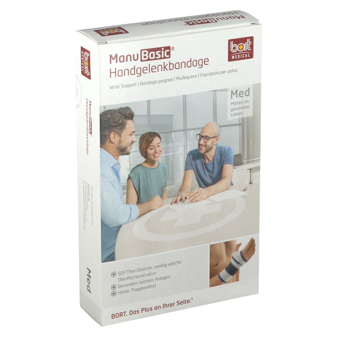 Bort ManuBasic Bandage links XL haut 1 St Bandage(s)