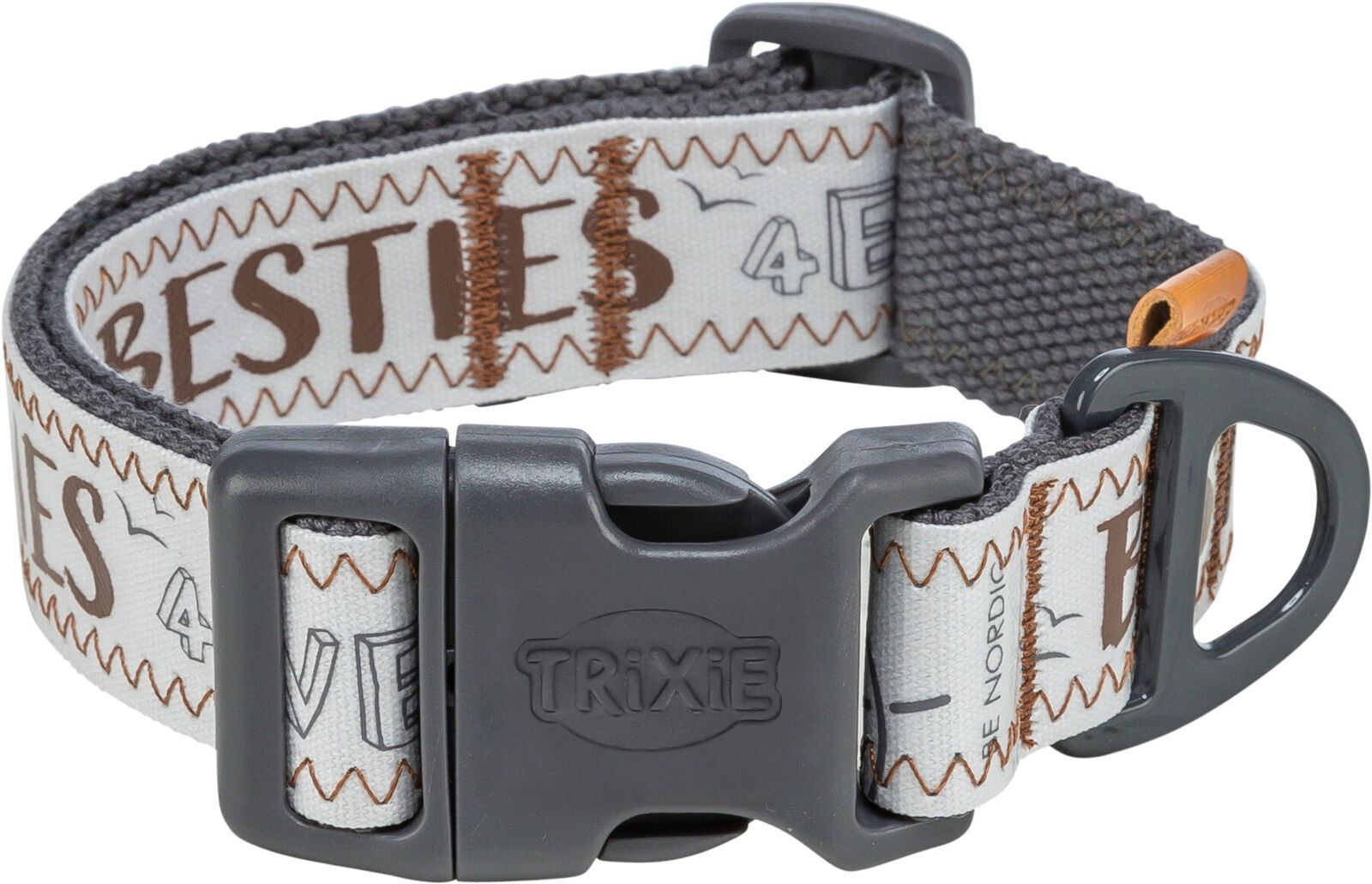 TRIXIE BE NORDIC Halsband, extra breit, 25 - 36 cm / 25 mm, grau