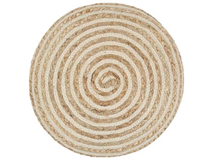 smnyxs Handgemachter Sitzsack, 40 x 45 cm, aus Jute Juteschnur geflochten, EPS-Schaumbälle, Fußstütze oder Sitz, vor Sofa, Sessel, Wohnzimmer, gemütliche Atmosphäre