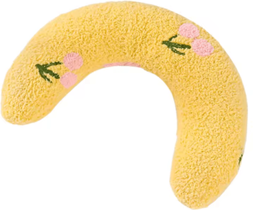 Inspire Curations Ultra Soft Calming Cat Pillow For Cozy Sleep & Joint Support yellow