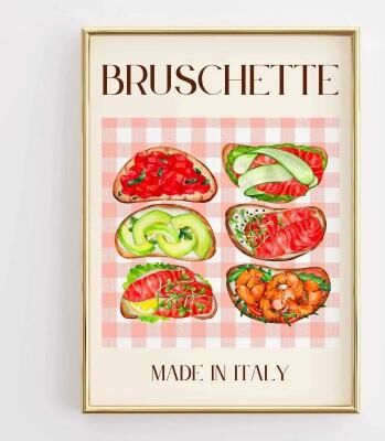 Inspire Select Funny Kitchen Quote Canvas Wall Art Retro Coffee & Food Illustration Poster For Home Decor 1 15.7 X 19.7 In unframed