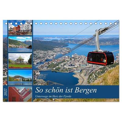 So schön ist Bergen (Tischkalender 2027 DIN A5 quer), CALVENDO Monatskalender
