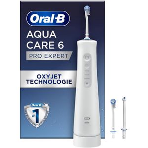 Oral-B Munddusche AquaCare Series 6, kabellos, OxyJet-Technologie, mit 3 Aufsteckdüsen